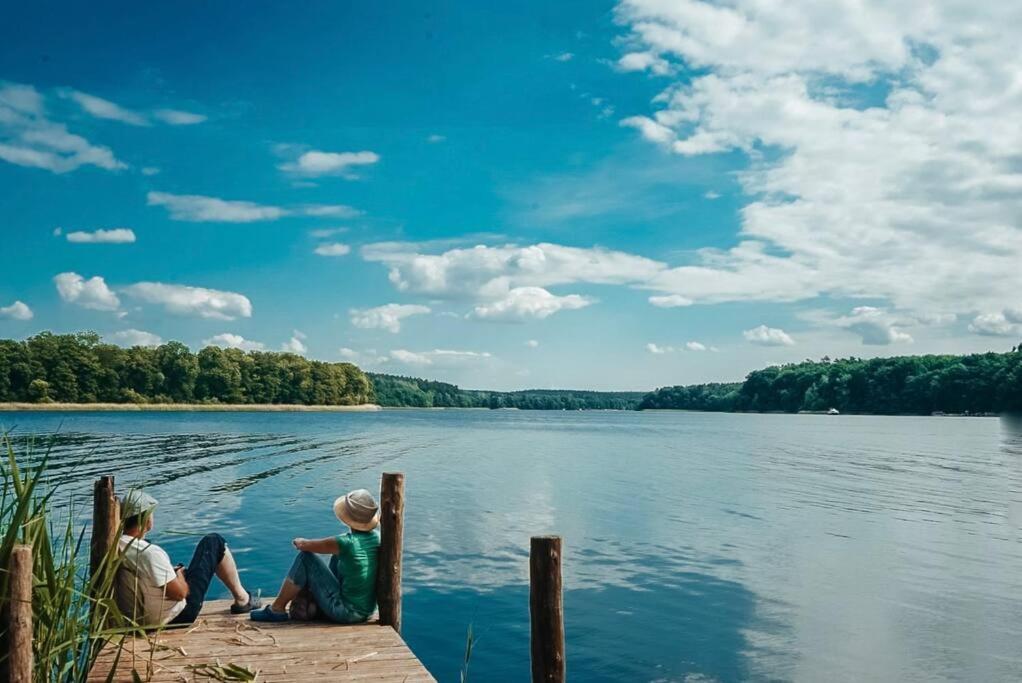 Holzhaus Direkt Am See Priepert Εξωτερικό φωτογραφία