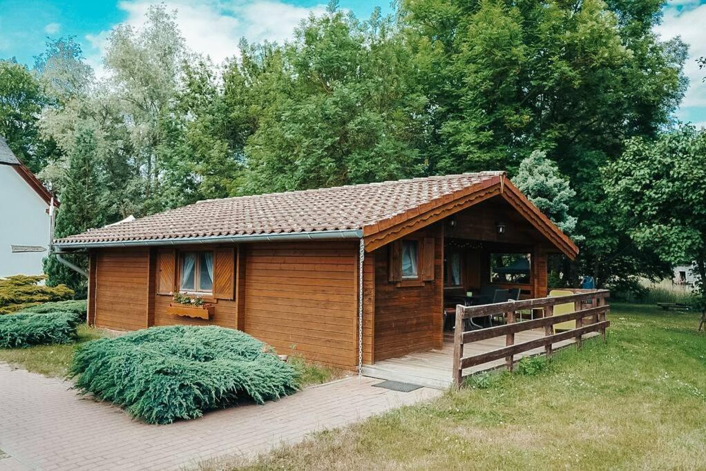 Holzhaus Direkt Am See Priepert Εξωτερικό φωτογραφία